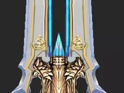 Pack With 30 Fantasy Swords - Part 12 Low-poly 3D model