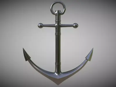 Anchor Low-poly 3D model