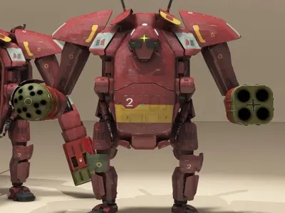 Sci-fi mech 3D model 3D model