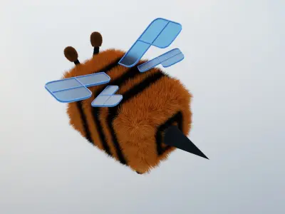 Minecraft Bee Low-poly 3D model purchase