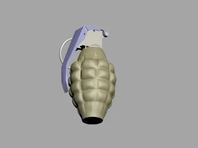  bomb - Grenade Low-poly 3D model
