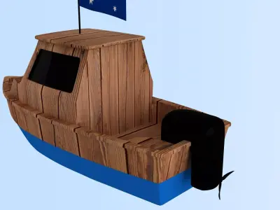 Australian Fishing Boat 3D model