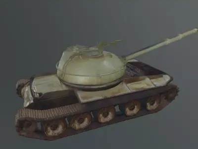 tank wreck 3D model