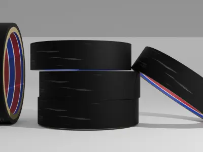 Duct tape Low-poly 3D model