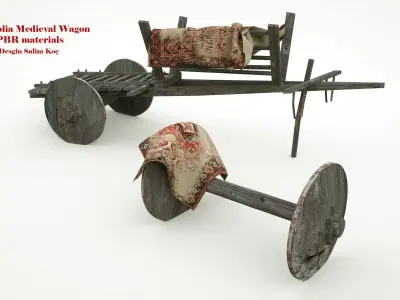  Medieval Wagon  3D model