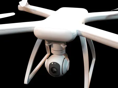 Drone dji phantom quadcopter 3D model