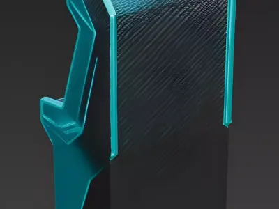 Realistic Sci-Fi Arcade Machine 3D Model Low-poly 3D model