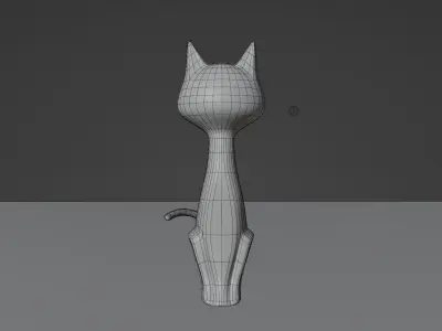 Cat 3d model Free 3D model purchase