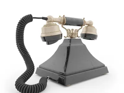 Retro Phone 3D model