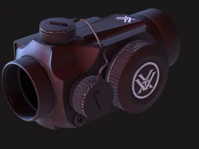 Optics Sparc II Red Dot Sight Low-poly 3D model