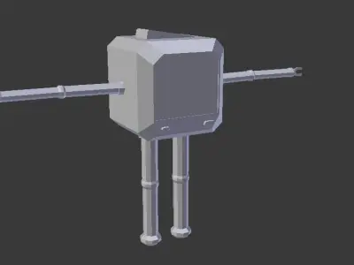 The Alarm Robot Low-poly 3D model
