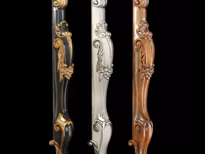 Classic leg 028 3D model