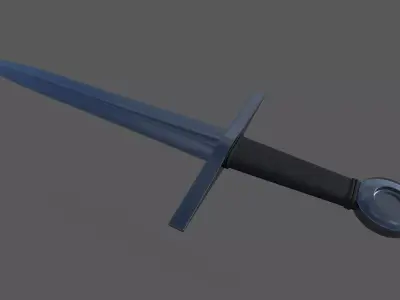 Dagger sword Low-poly 3D model