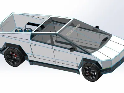 TESLA CYBERTRUCK 3D model order