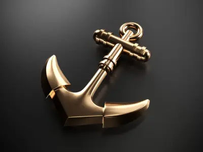 Anchor gold 3D model