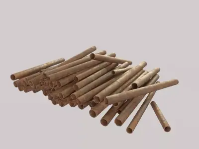 Rusty Pipes Low-poly 3D model purchase