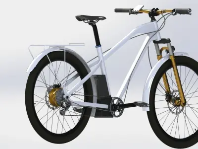 electric bicycle 3D model 5
