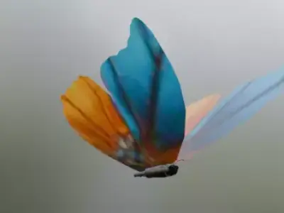 Simpel Buterflys Low-poly 3D model