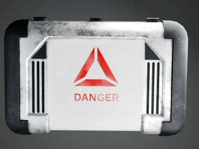 Luggage box on a spaceship Game Assets item10 3D model