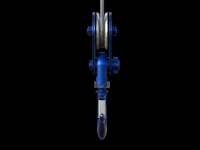 Crane hook Low-poly 3D model