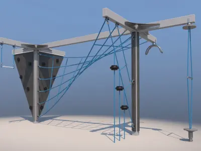 Modern playground Free 3D model