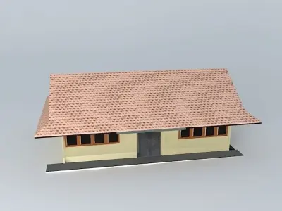 fpertanian rear building Free 3D model