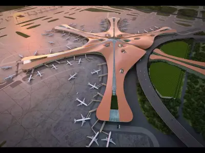 CHINA Beijing International Airport 3D model