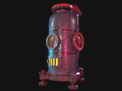 Classic Game Machine 3d low-Poly game-asset Low-poly 3D model