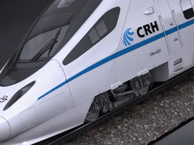 CRH5 Speed Train 3D model