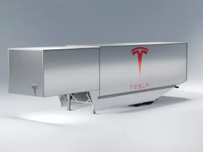 Tesla Semi Truck Trailer 3D model