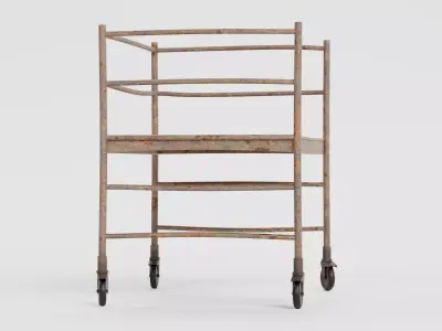 -Old Scaffolding V5- 3D model