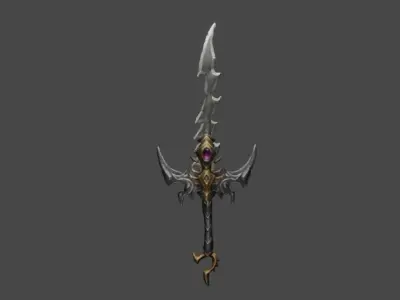 Zeloeman Sword A 8 Low-poly 3D model