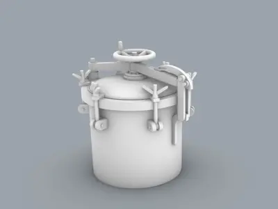 Ship Hatch 3 Low-poly 3D model