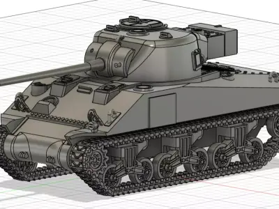 Sherman Firefly IC 3D print model