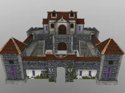  Warrior Barracks Level 15 3D model