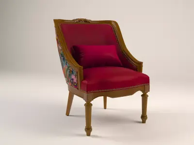 Classic Vintage Armchair  3D model