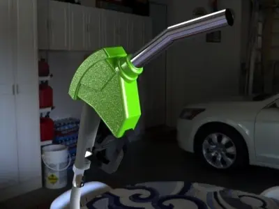 Petrol Pump Nozzle 3D model