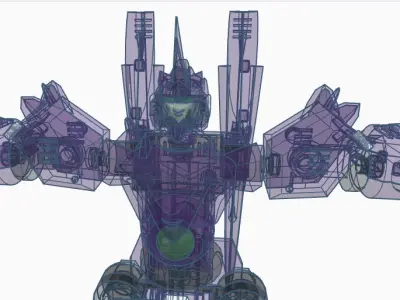 obsidian mecha Free 3D print model