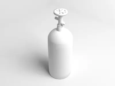 Gas Tank Cylinder 5 Pound 3D model