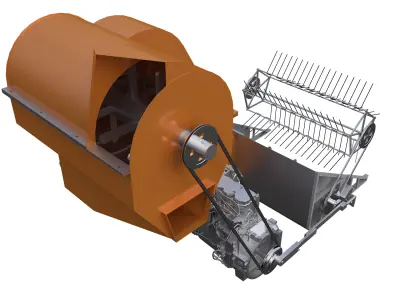 Small harvester 3D model