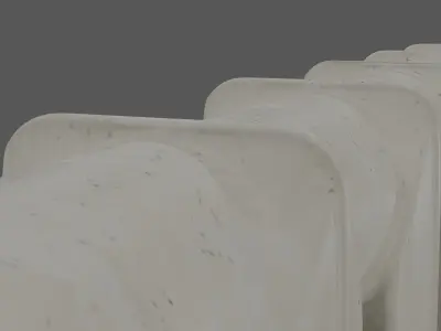 Radiator 3D Model with High-Quality Topology Low-poly 3D model