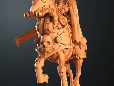 Traitor mounted commander  3D print model