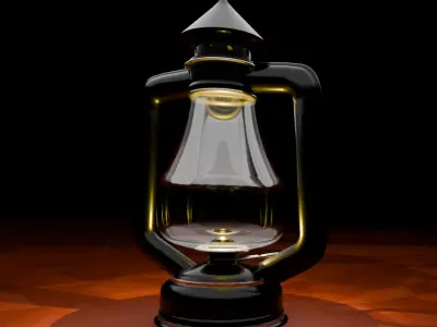 kerosene lamp  3D model