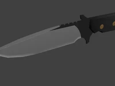 3D Knife Free low-poly 3D model