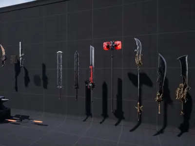 G2 Weapons Low-poly 3D model