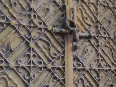  Ornate Metal Gate Scan Low-poly 3D model