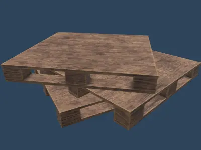 Pallet wooden Free low-poly 3D model