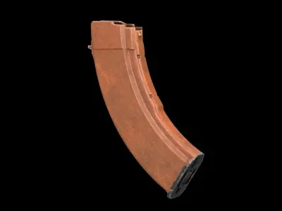 AK - Magazine -Bakelite Low-poly 3D model