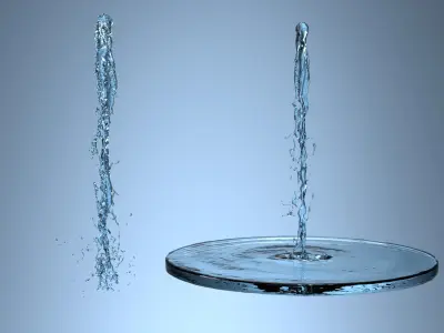 Liquid Flow Set For Blender 3D model