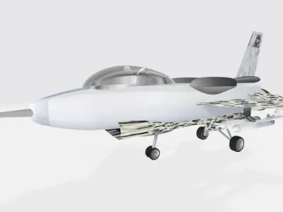 f16 fighter Low-poly 3D model